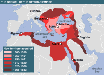 Expansion of the Ottoman Empire 1300-1683