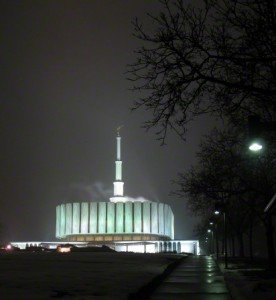 Provo Temple night