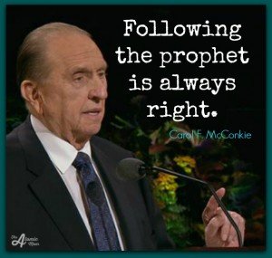 McConkie follow the prophet